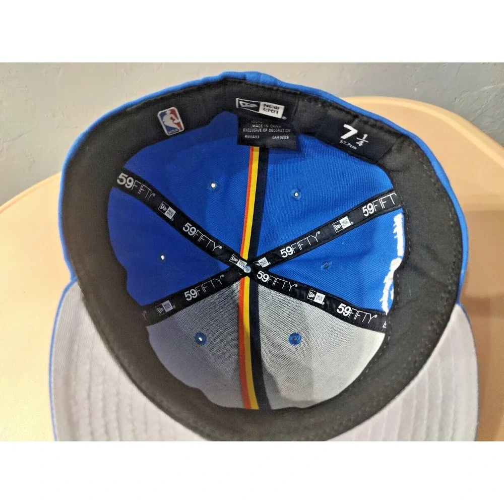 New Era‎ 5950 OKC Thunder Fitted Hat SCRIPT-Patch and Pin Special edition 7 1/4